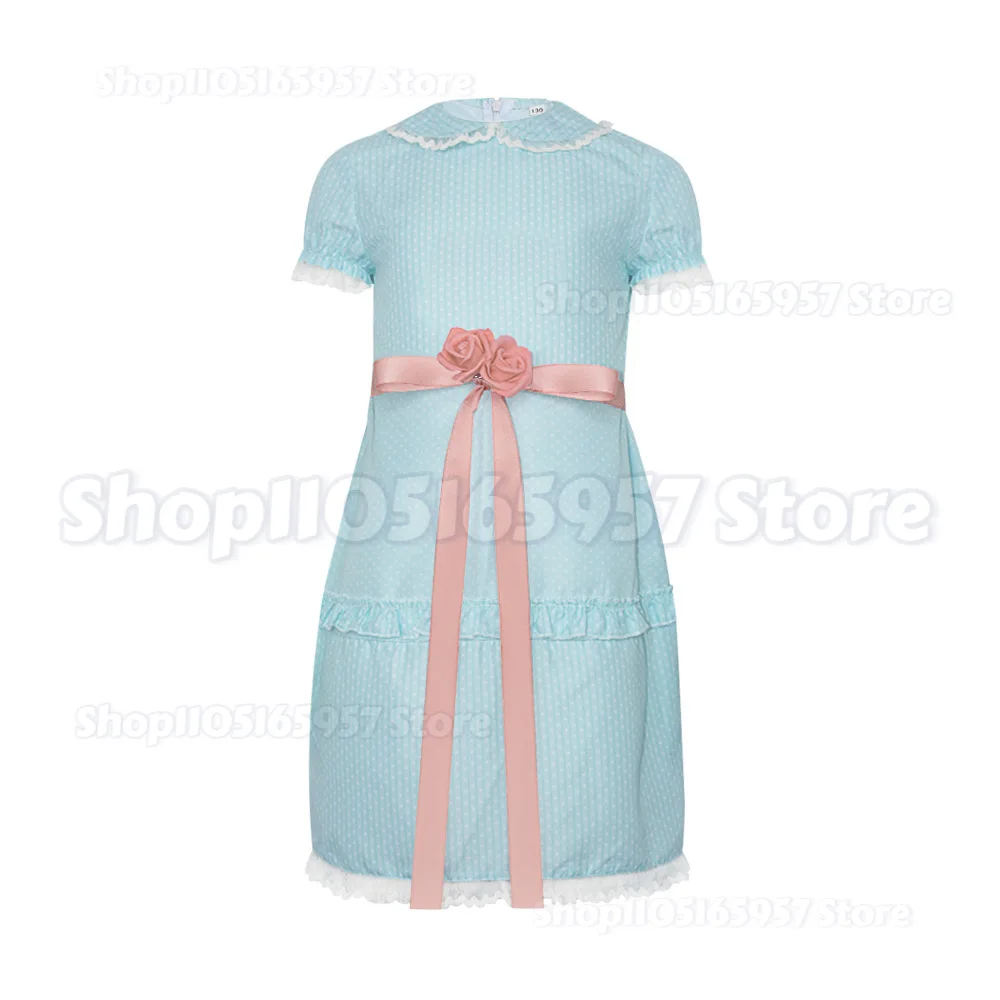 

Women's Creepy Grady Twins Blue Babydoll Dress Cosplay Costume for Halloween Fancy Dress Party Wear