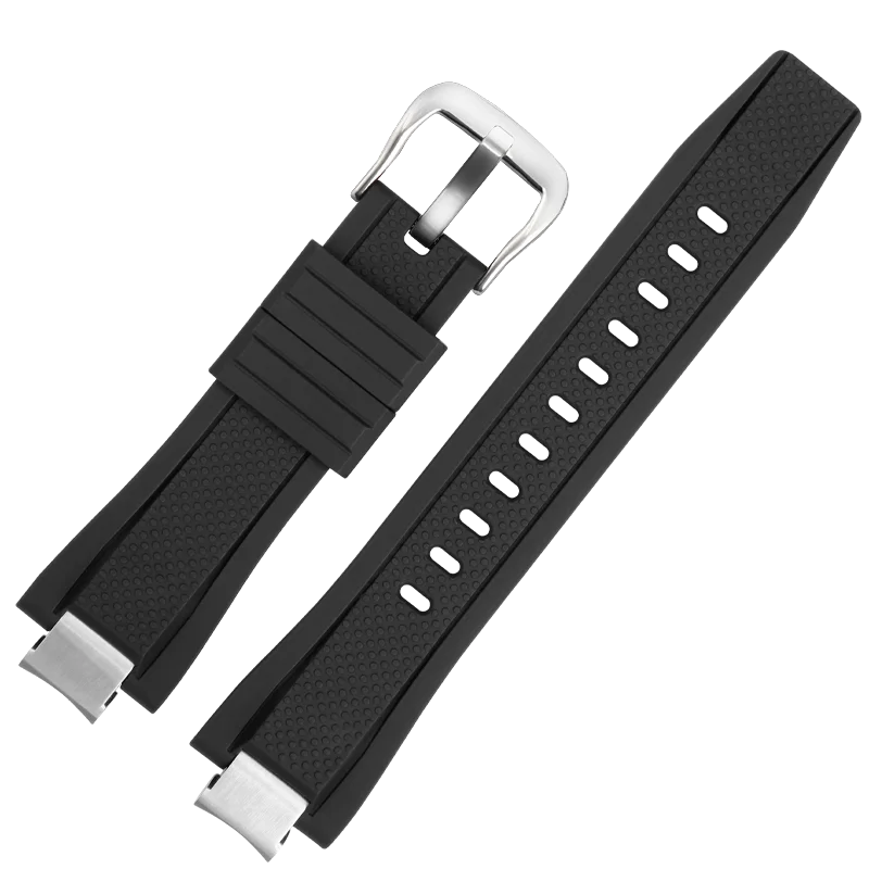 High Quality Modified Cowhide nylon Watchband For Casio G-SHOCK GST-B400 GST-B400BD/AD Silicone Rubber Watch Band Strap bracelet image 5
