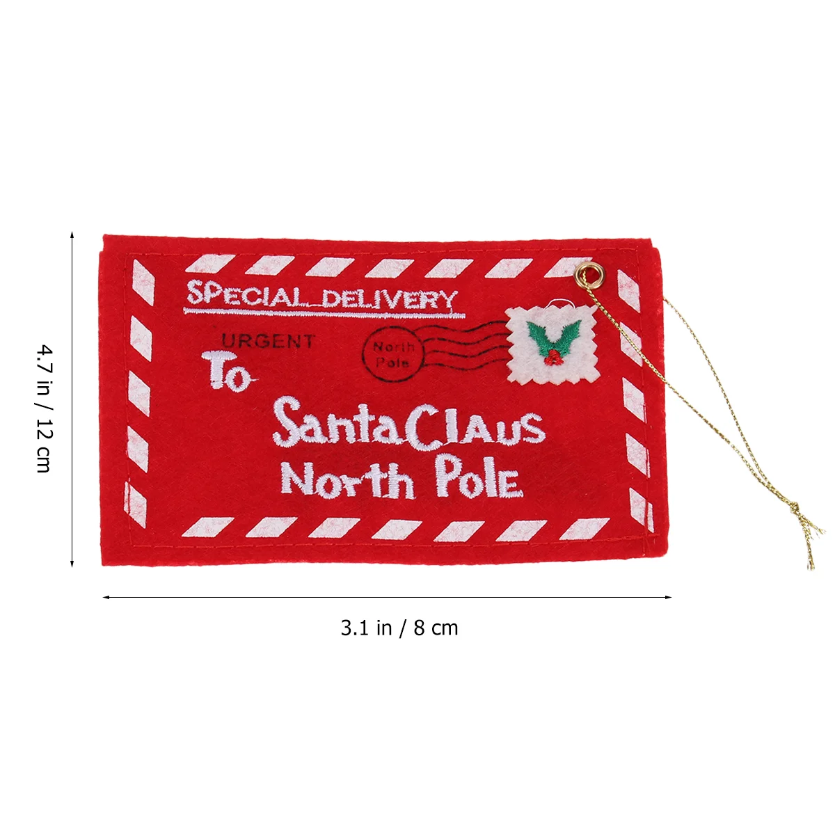 10 Pcs Festive Fabric Envelope Mini Mailbox Santa Gift Bag Christmas Envelopes from Stitch Decoration for Girl's Birthday