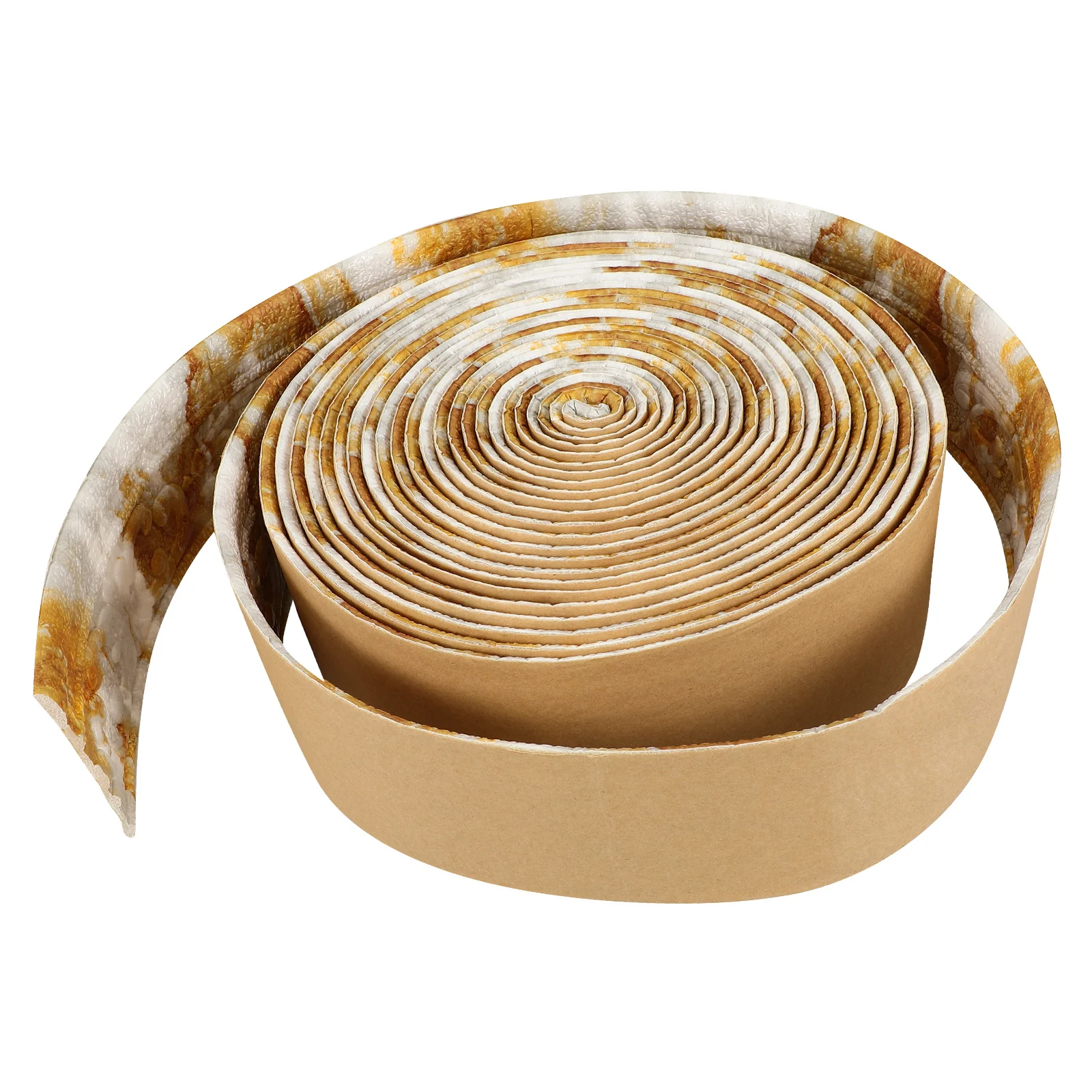 

1 Roll 3D Stereo Wall Border Self Adhesive Thickened Baseboard Trim For Kitchen Bathroom Decor Peel Stick Edging Tape Wall