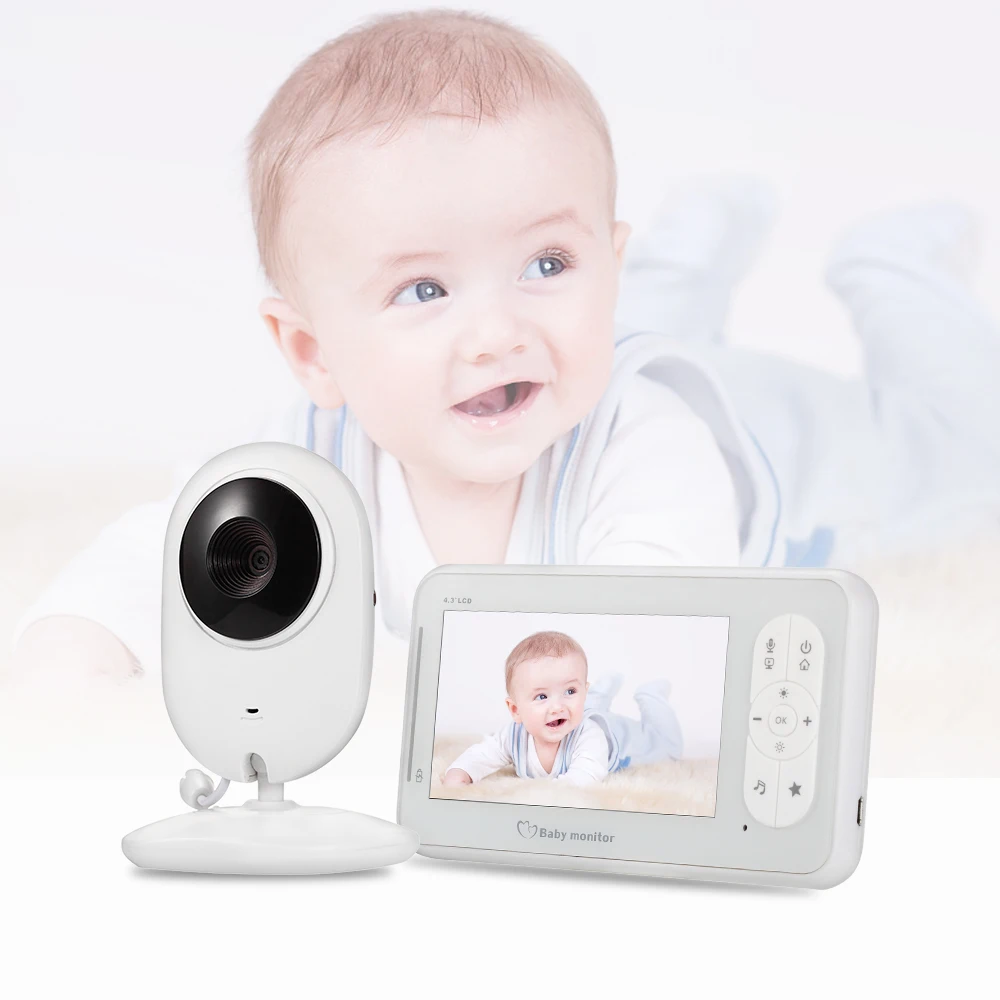 Rilevamento della temperatura wireless all'ingrosso visione notturna comunicazione audio a due vie baby monitor da 3mp