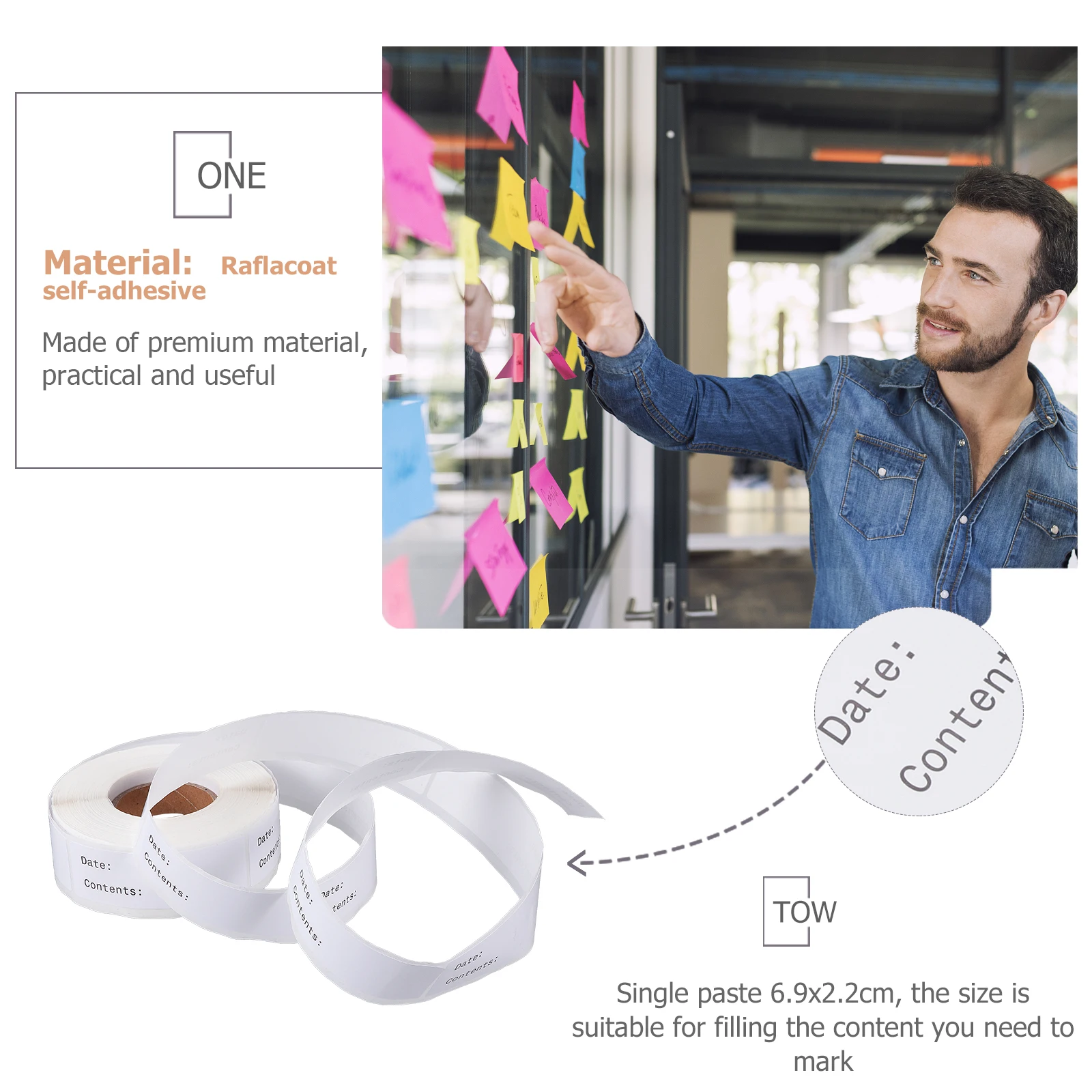 

Date Labels for Food Storage Writable Stickers Refrigerator Labels Copper Plate Adhesive Jars Bottles