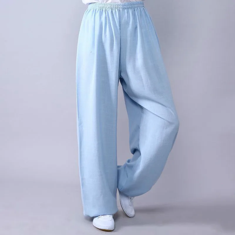 Cotton Tai Chi Kung Fu Pants Shaolin Wushu Martial Arts Wing Chun Trousers Martial Arts Pants Yoga Pants Tai Chi Pants