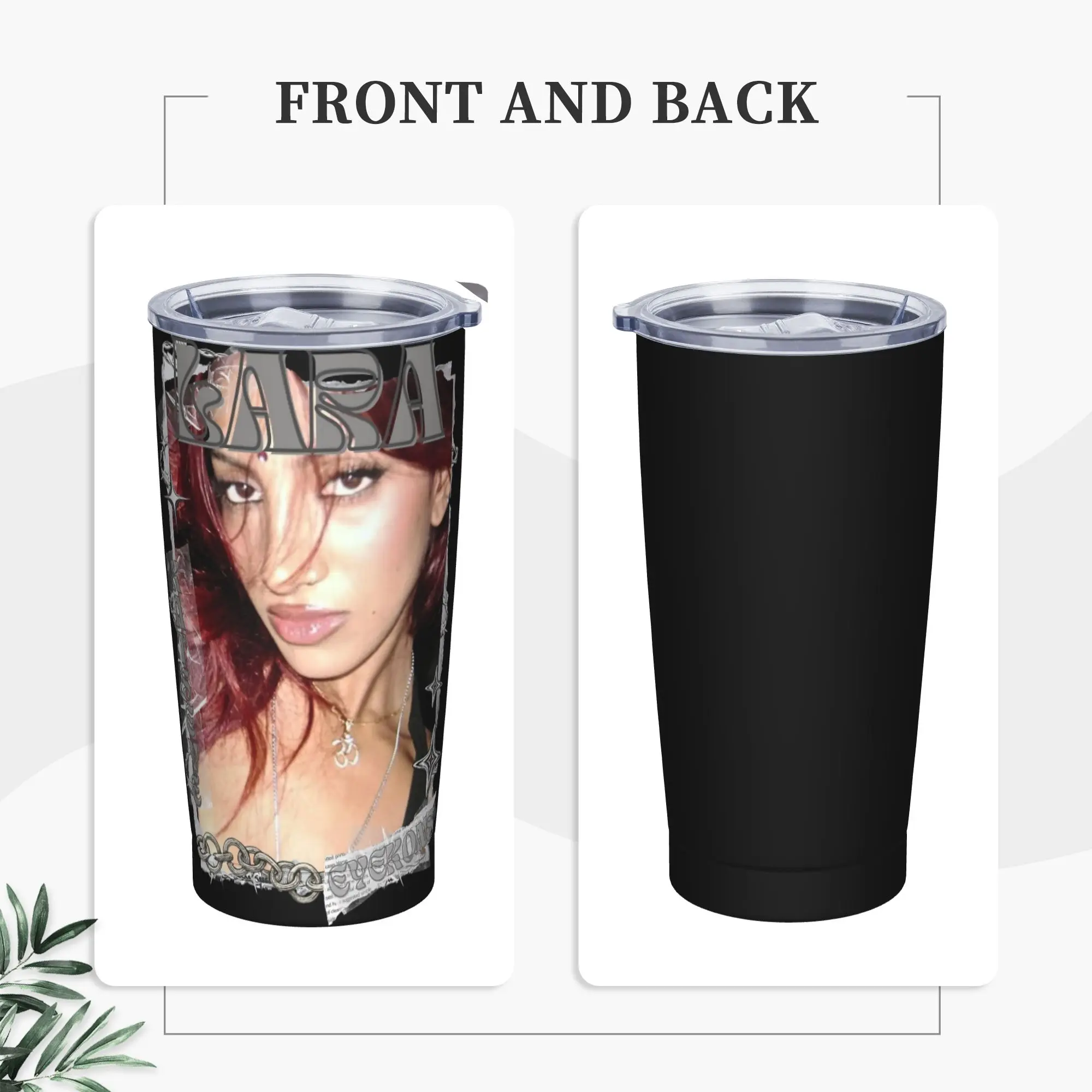 Stainless Steel Tumbler KATSEYE Lara Kpop Y2K Group Thermal Mug  Portable Hot Drinks Car Mugs Camping Water Bottle