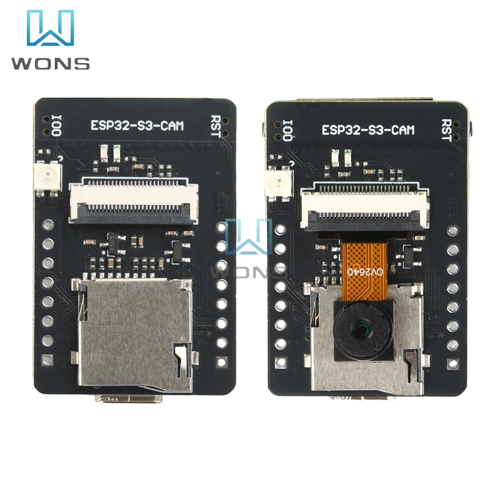 ESP32-S3-CAM WIFI Bluetooth Development Board with Ov2640 Camera N16R8 Version Type C Interface