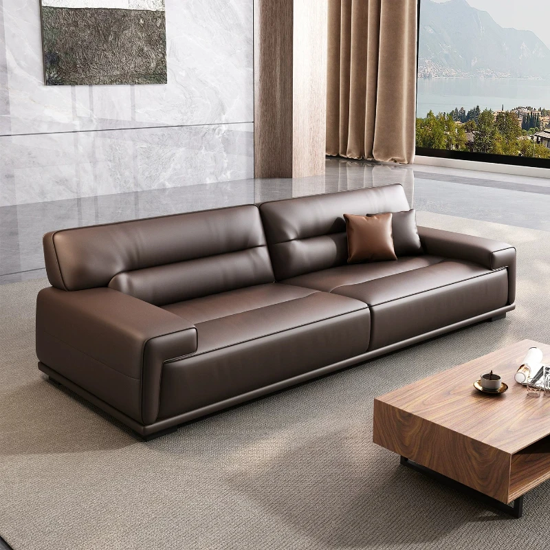 Modern Nordic Indoor Couch Living Room Luxury Sofa Set Italian Office Sofa Leather Rest Area Reception Room Home Furniture
