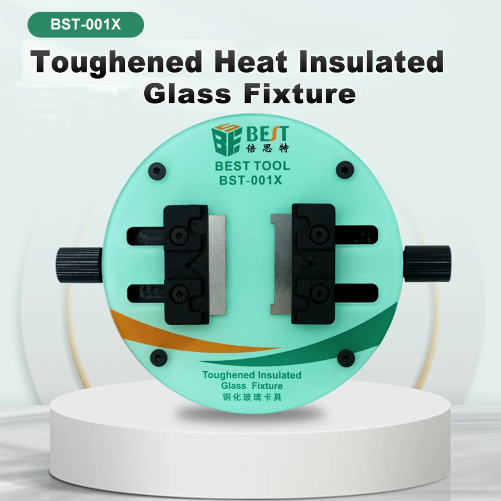 

Mobile Phone Board Glass Fixture Mini Heat Insulation Glass Board Microscope Round Fixture Fixed Chips IC Glue Removal Station