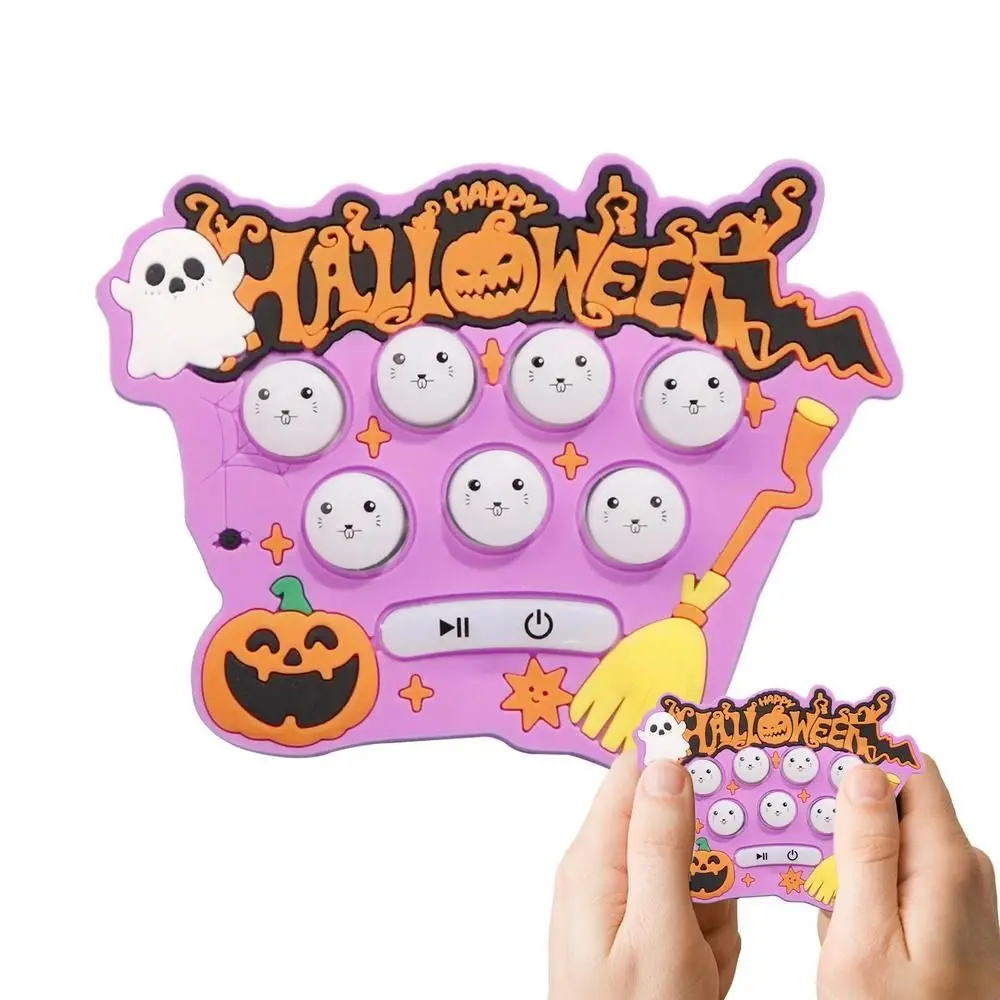 

Игровой брелок Mini Whack-a-Mole Machine Hallowmas Quick Press Ручной игровой автомат Брелок Мультяшная музыка Quick Push Bubble Game