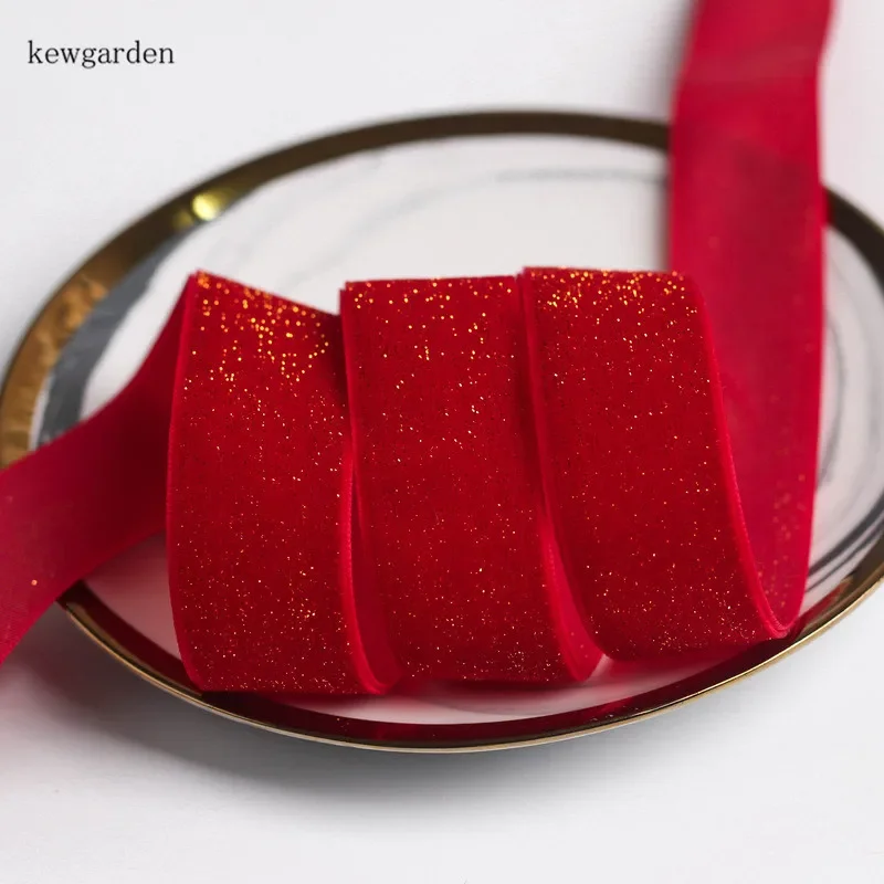 Kewgarden Glitter Velvet Ribbon 1\