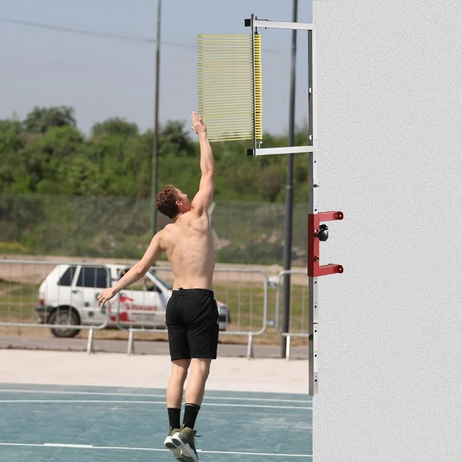 أداة قياس القفز العمودي المثبت على الحائط للاستخدام الخارجي: نطاق الارتفاع القابل للتعديل من 47.24 بوصة إلى 137.8 بوصة عمودي دقيق #3