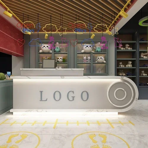Modern Simple Clothing Store Cashier Small Shop Hair Salon Bar Beauty Salon Reception Desk