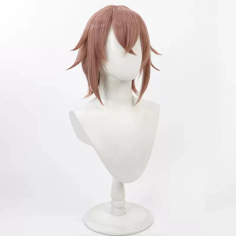 트위스트 원더랜드 릴리아 Vanrouge 코스프레 가발, 여성 다크 브라운 짧은 내열성 합성 머리, 할로윈 파티 애니메이션 가발