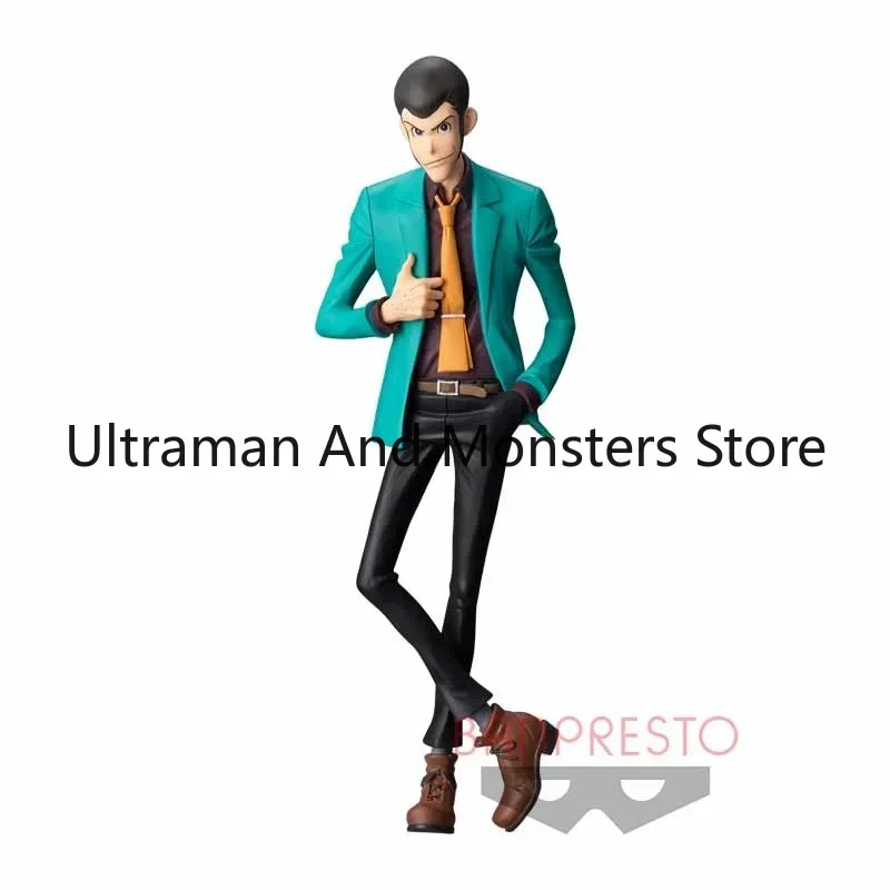 بانداي الأصلي أنيمي الشكل MSP لوبين III ألعاب شخصيات الحركة للأطفال هدية تحصيل نموذج الأخضر دعوى الحلي الدمى