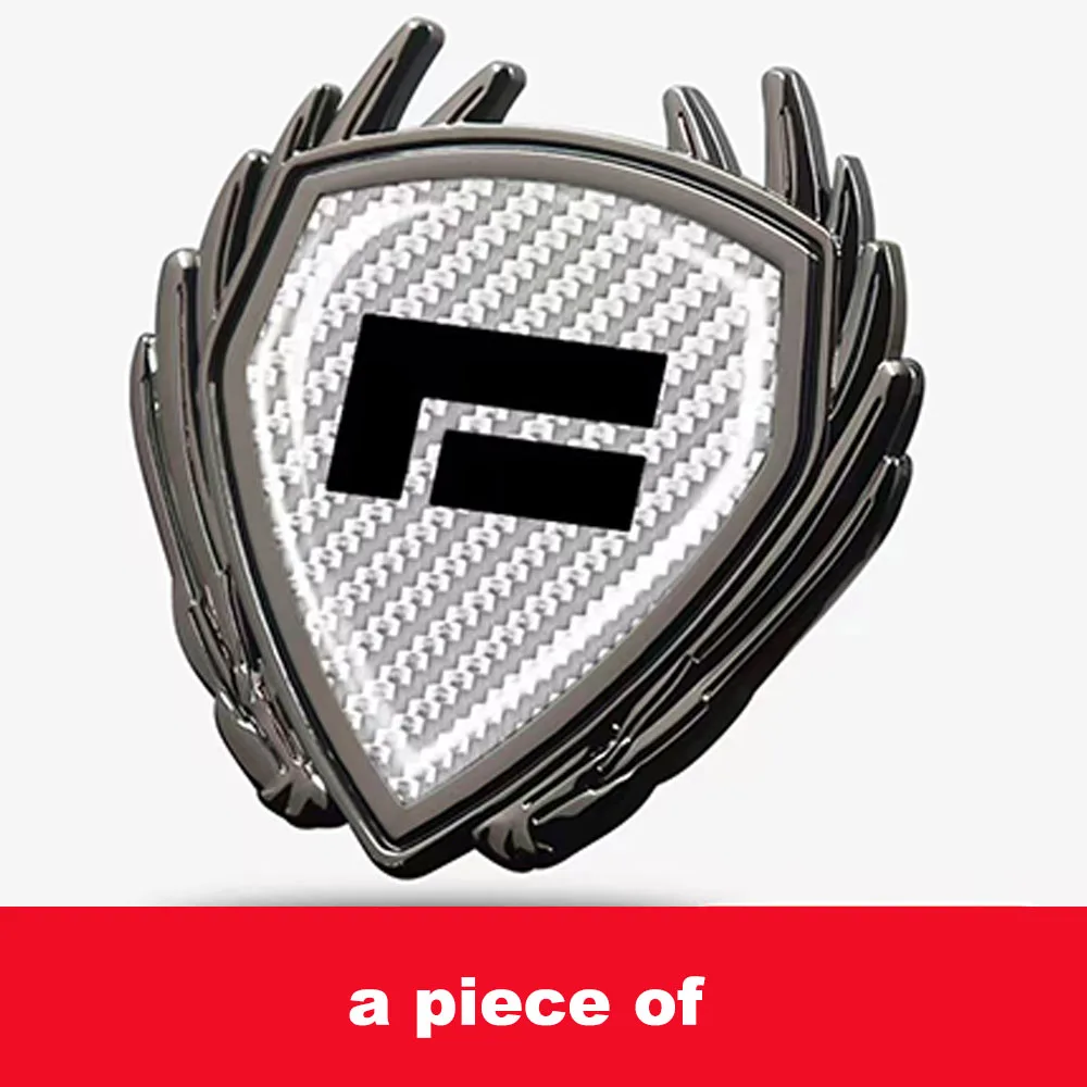 For BAIC JISHI Rox 01 Polestone 01 2023 2024 2025 2026 Metal Carbon Fiber Pattern Emblem Automotive Exterior Decoration
