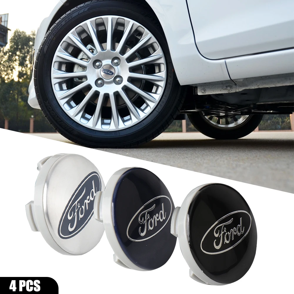 54mm 4pcs Car Wheel Center Hub Metal Emblem Cap Cover for Ford Focus 2 Mk3 F150 Mondeo C-Max Fusion Ranger Escort Explorer Kuga