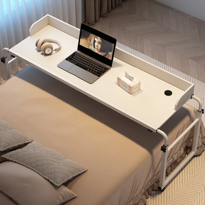 Lazy person in bed, study desk, movable and stretchable cross bed table, bedroom bedside table, household lifting computer table