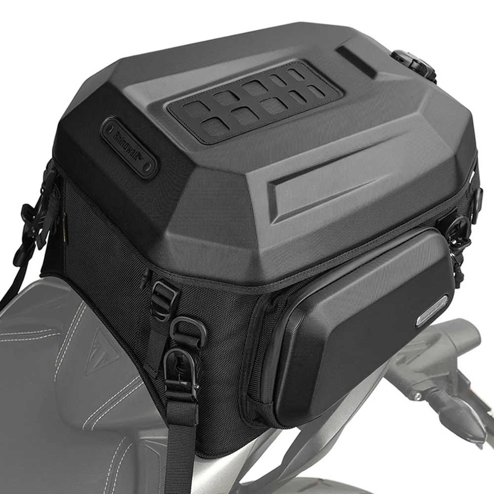 

Rhinowalk Waterproof 23L-35L Motorcycle Tail Bag ABS Hard Shell Expandable Rear Seat Bags For Motorbike Adventure