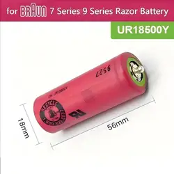 720s-4 790cc-4 7 Series 9 Series UR18500Y for Braun Shaver Rechargeable Lithium Battery