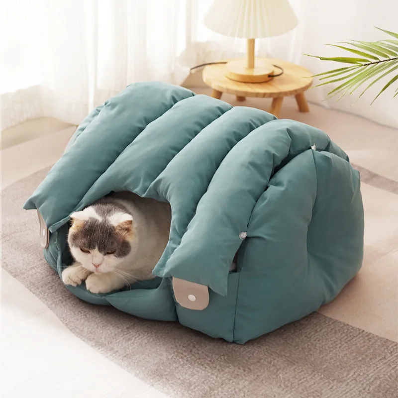 Soft Cat Nest Kennel Cat Bed Dogs Warm Winter Comfortable Washable Cat Cushion House for Small Dog Cat Mat