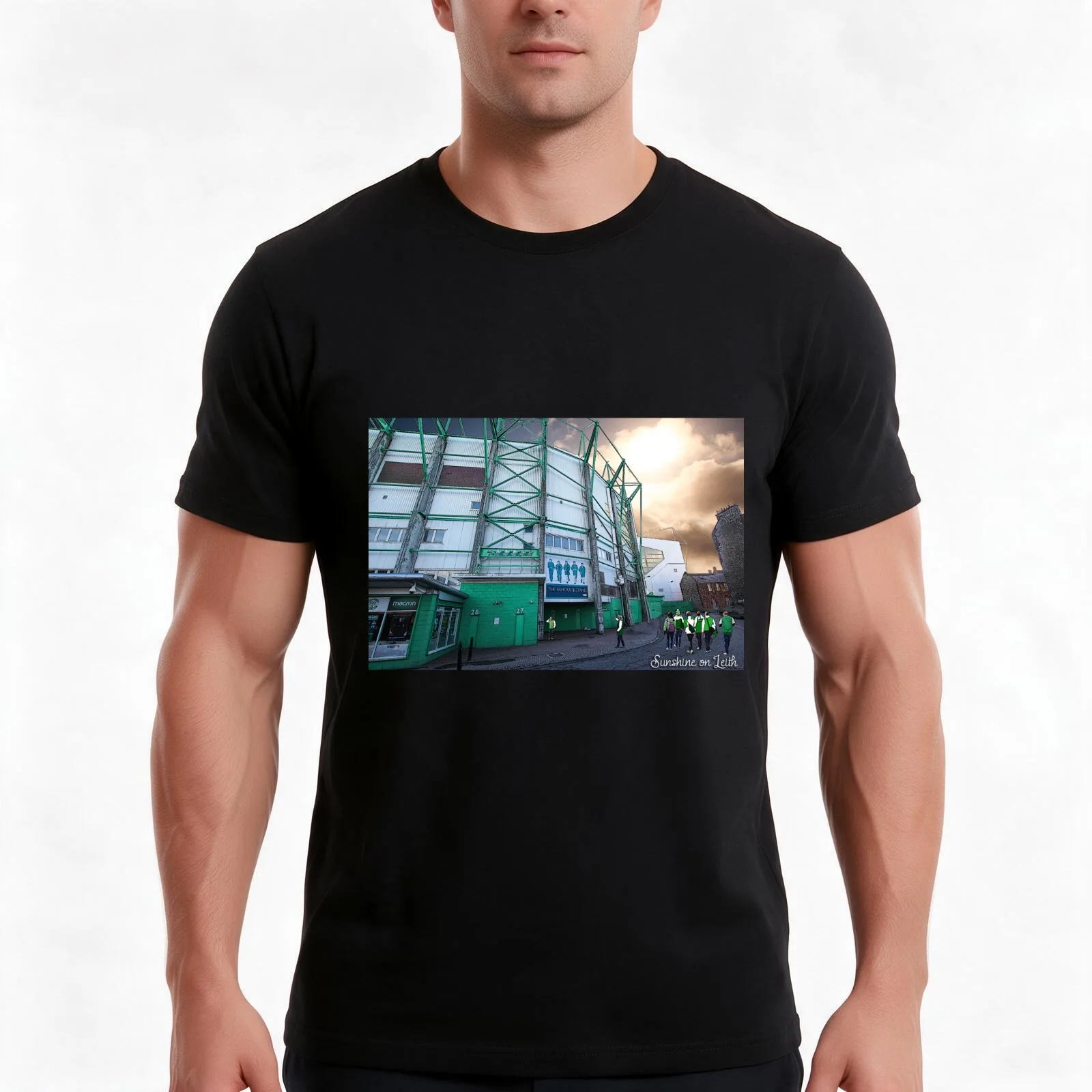 Hibs, Sunshine on Leith T-Shirt, Summer Casual Cotton Tee, Oversized Streetwear Tops, Vintage Graphic Print, Unisex Men Women