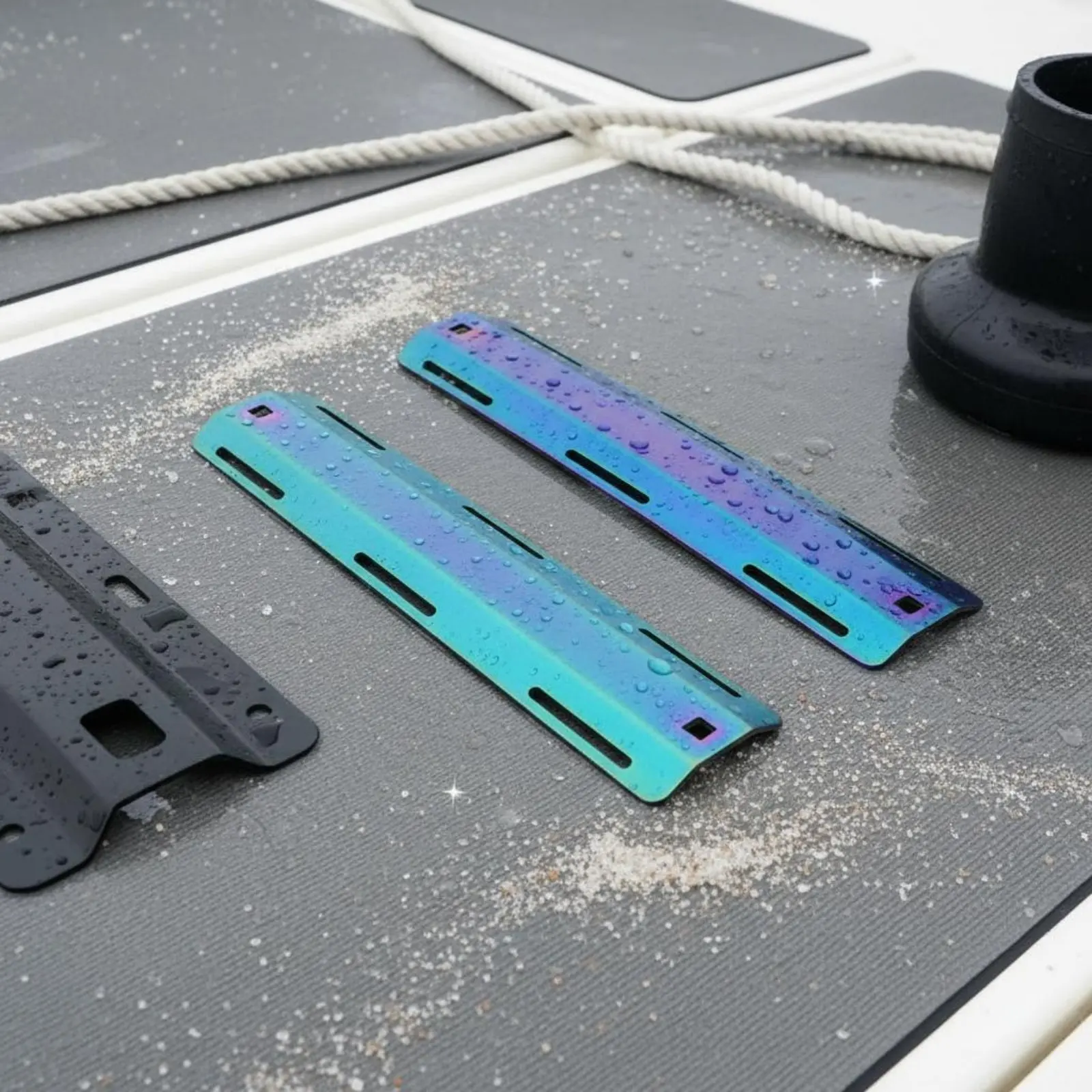 

Metal Diving Backplate Kit Lightweight Underwater Backplate Set Buoyancy Compensator Parts Rainbow Finish for Technical Divers