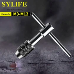 Adjustable T Type Tap Wrench Hand Tapping Tool Screw Thread Tap Holder M3-M6(1/8-1/4) M5-M8(3/16-5/16) M6-M12(1/4-7/16)