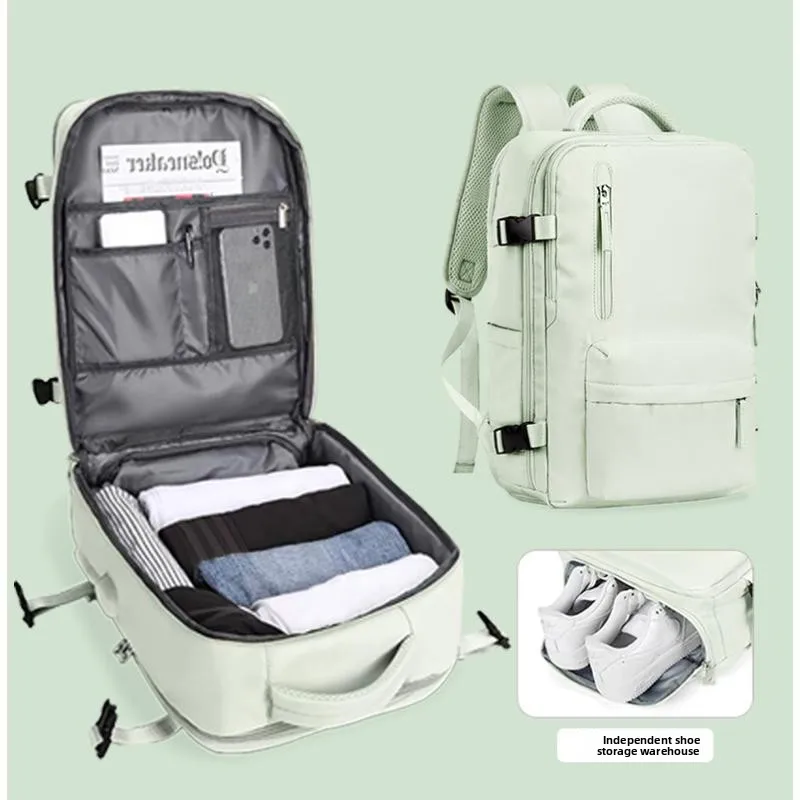 ex Large Capaci Bapa Double oulder Bag for ort Busin Trips Travel Bag with Pull Rod New 2025 Model Bla Dia...