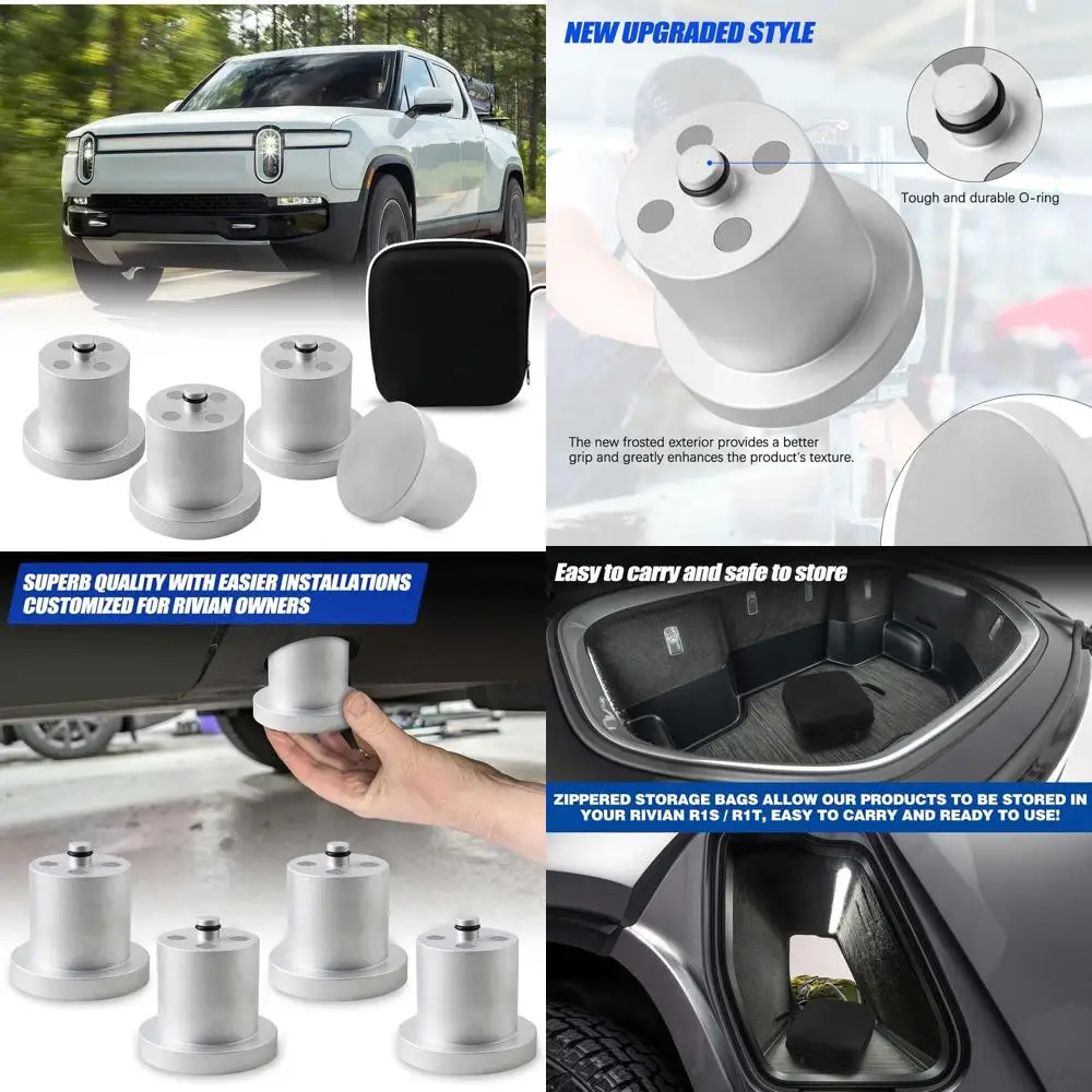 

Magnetic Lifting Pucks for Floor Jack, 4-Pack with Zippered Case, Suitable for Electric Vehicles