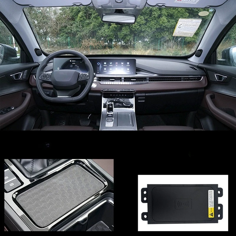 Car Wireless Charger 15W Fast Charging Console Mobile Phone Charger For Chery Tiggo 7/8 Arrizo 5PLUS Exeed LX Tiggo 8 Pro