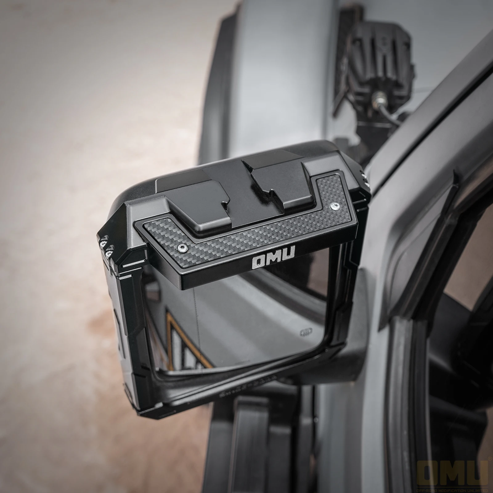 Universal Rearview Mirror Rain Shield Kit for JEEP Wrangler 18-26 JL/JT,OMU Genesis Series Mirror Cover Accessories,OMU018