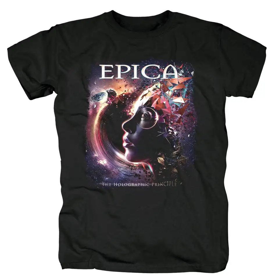 Heißes Epica Band Grafik-Baumwoll-T-Shirt Unisex Sommer Kurzarm Mode Marken-Tee Luxus Casual Vintage Retro Oberteile