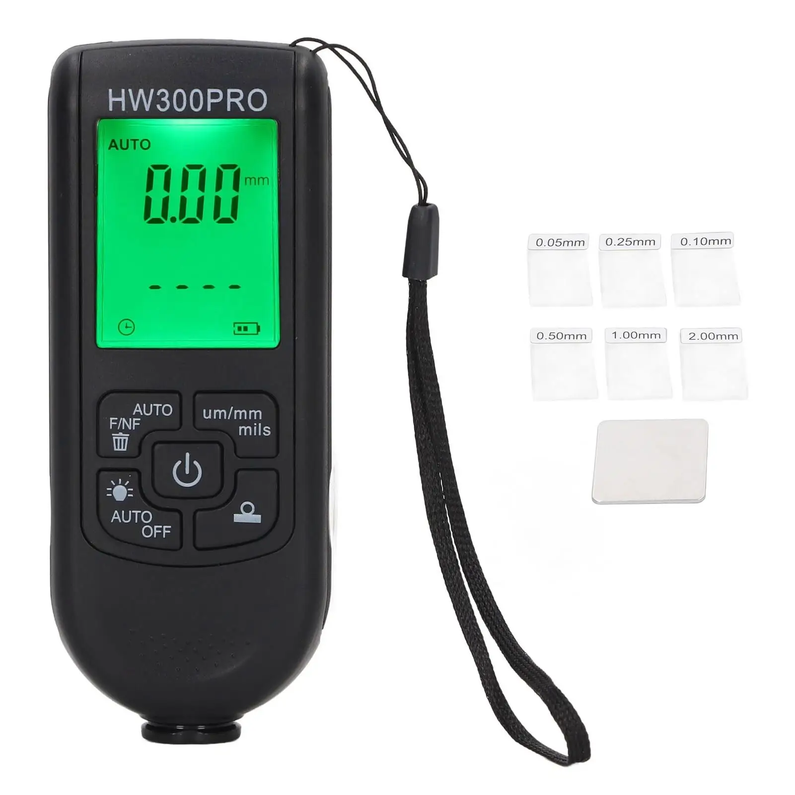 

Digital Coating Thickness Gauge 0-2000μm, Portable Paint Coating Meter with Strap for Workshop Use