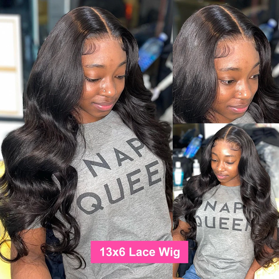 Body Wave Lace Front Wigs 13x4 13x6 40 Inch Lace Wig 200 Density 100% Human Hair Lace Frontal Wigs For Women image 3