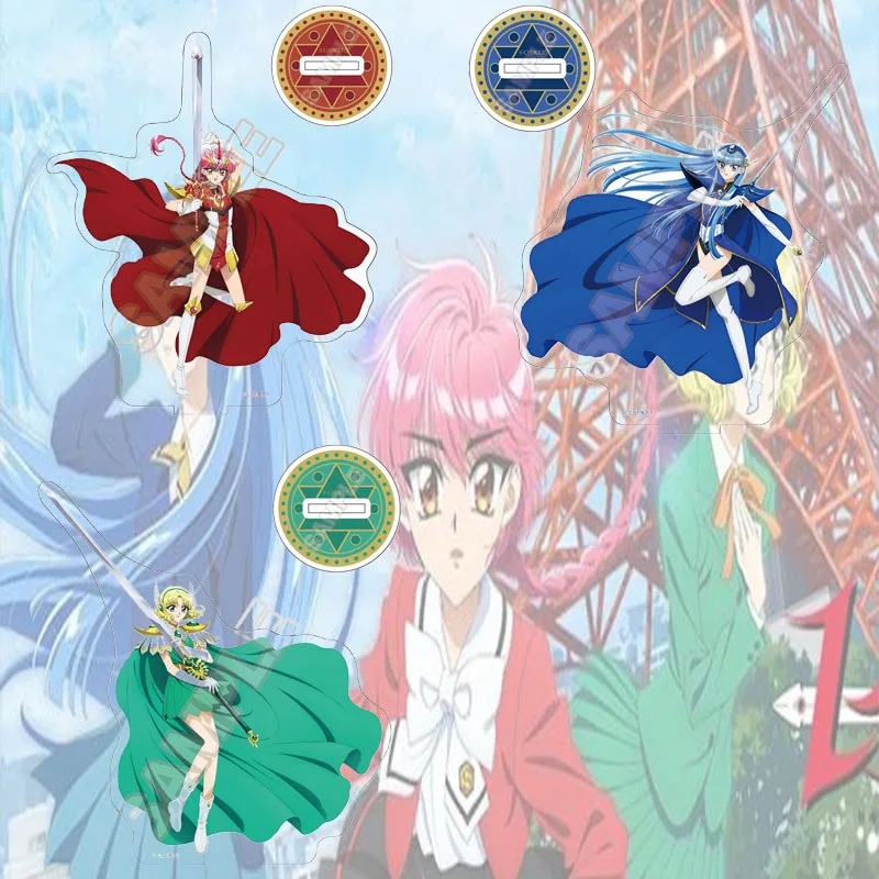 Magic Knight Rayearth 15CM Anime Game Peripherals Acrylic Standee Clear Vivid Print With Base Tabletop Decoration Keychain