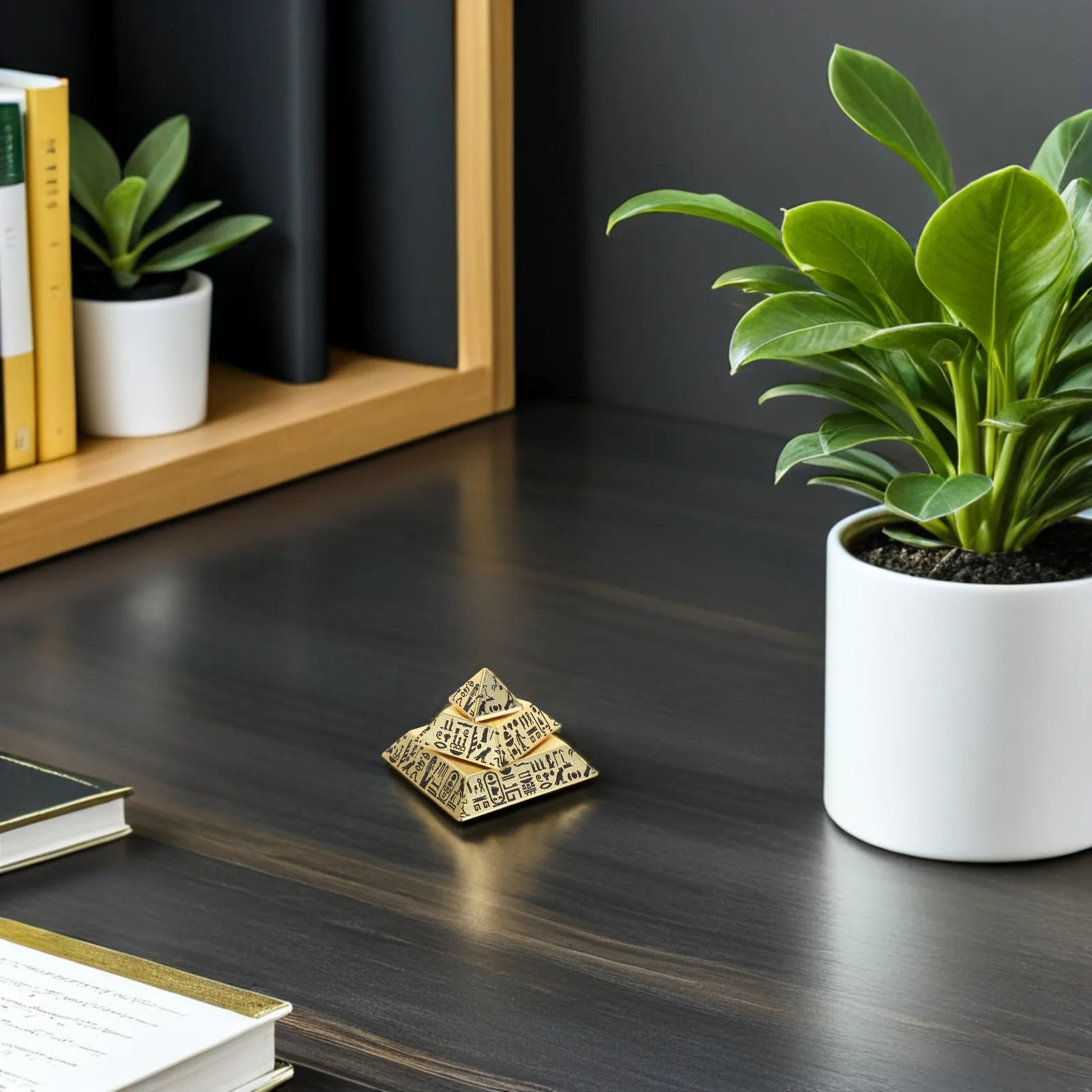 

Египетская пирамида-спиннер: уникальный миниатюрный сувенир из смолы, настольное украшение, антистрессовая вращающаяся скульптура в древнем стиле