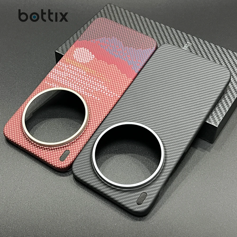 

bottix Carbon Fiber Case For vivo X300 Pro Magnetic Cover X300 X300s Anti-Scratch Hard Aramid Shockproof Shell Skin Coque
