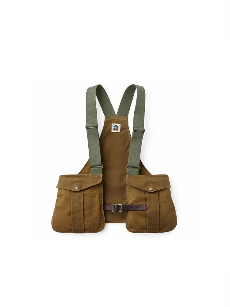 

American Style Retro Multifunctional Vest Men Women Outdoor Fishing Camping Hiking Multi Pocket Top Solid Color Vest 2025 New