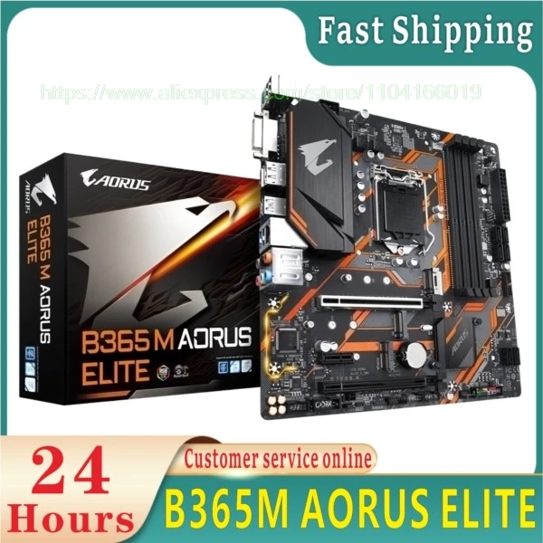 لوحة سطح المكتب B365M AORUS ELITE DDR4 LGA 1151 64GB USB2.0 USB3.1 B365 الأصلية الجديدة #1
