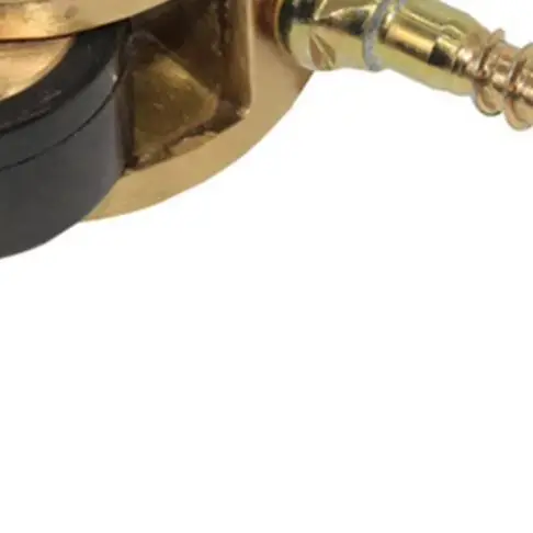 Furniture Caster Gold Black 360 Degree Caster Robust Load-Bearing Design Brushed Finish Design Easy Mobility In Tight Spaces