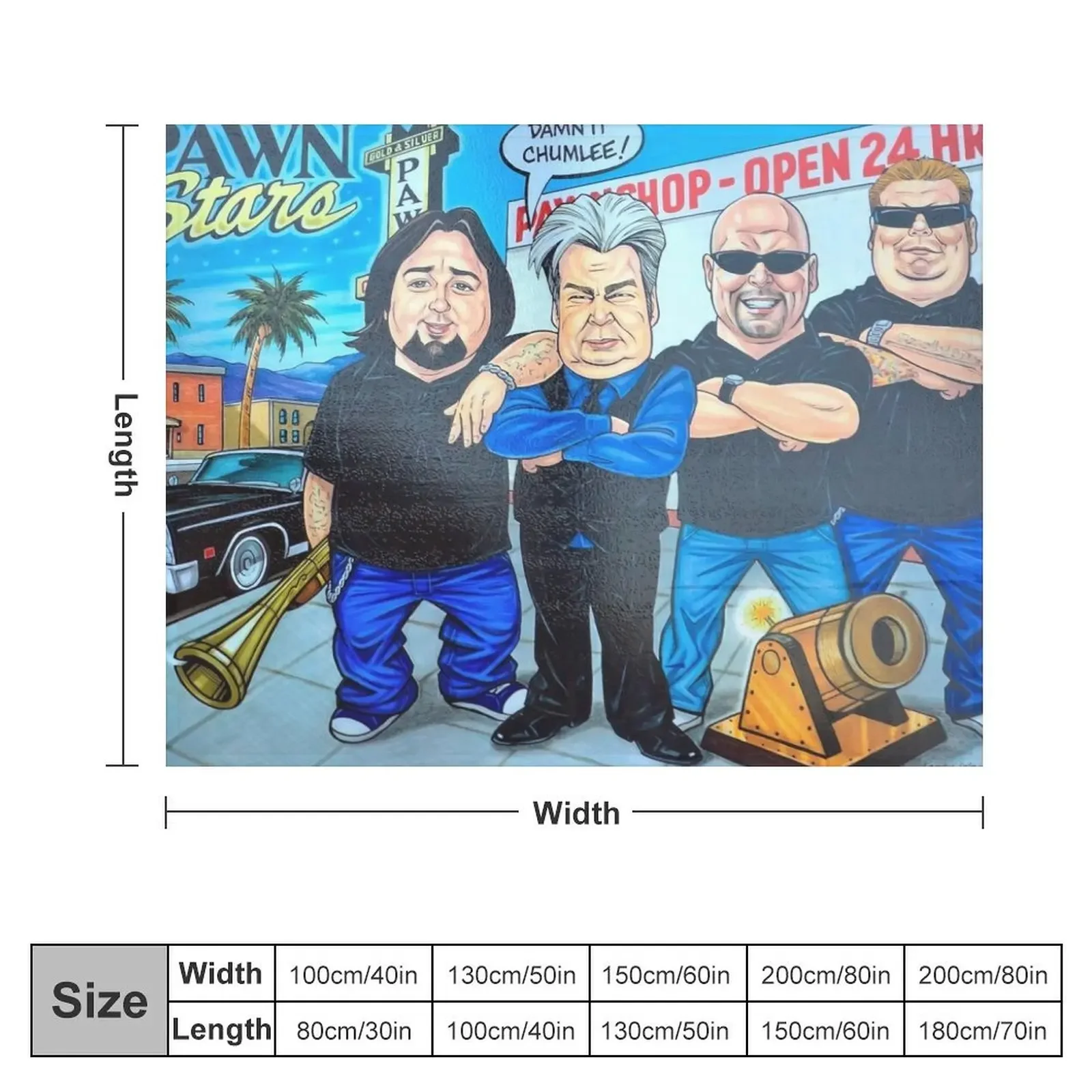 Pawn Stars in Las Vegas Throw Blanket Heavy Giant Sofa Blankets