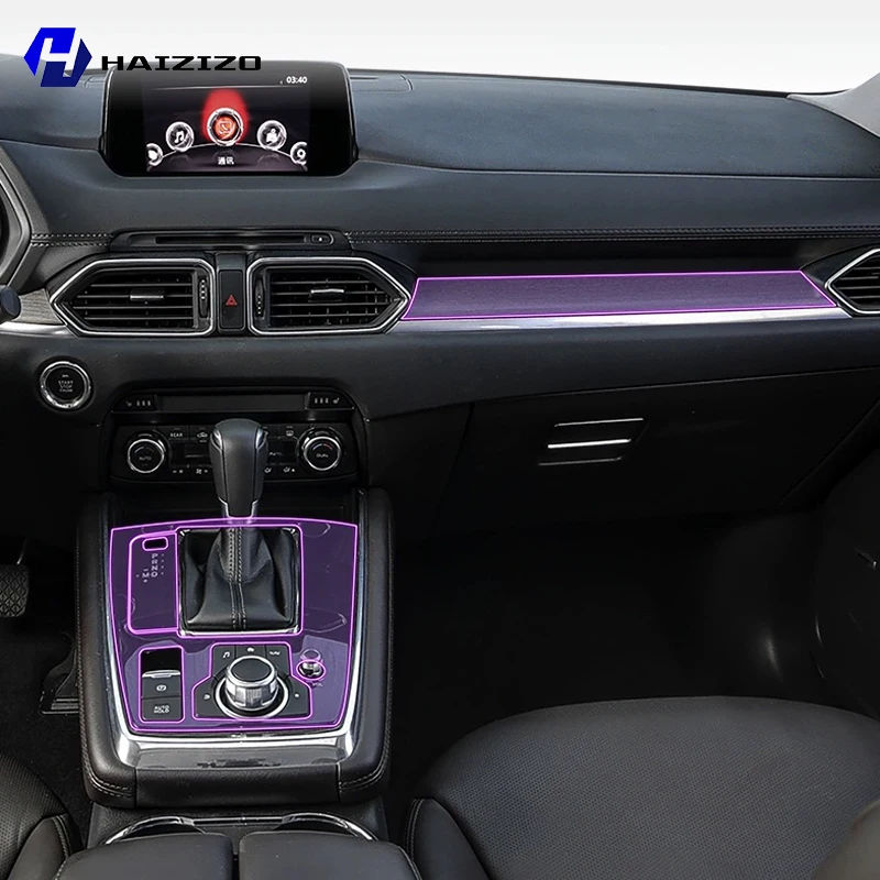 

For Mazda CX-8 2019-2024 Car GPS navigation screen TPU transparent anti scratch flower control LCD screen PPF refit accessories