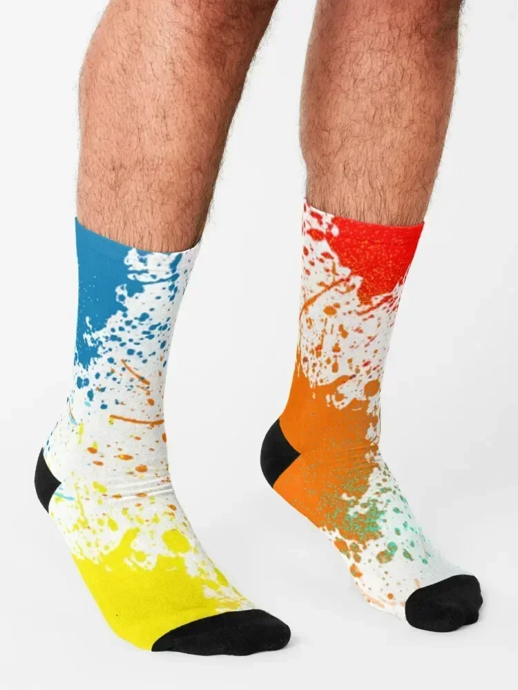 colorful Socks christmass gift floral winter designer brand Socks Male Women's