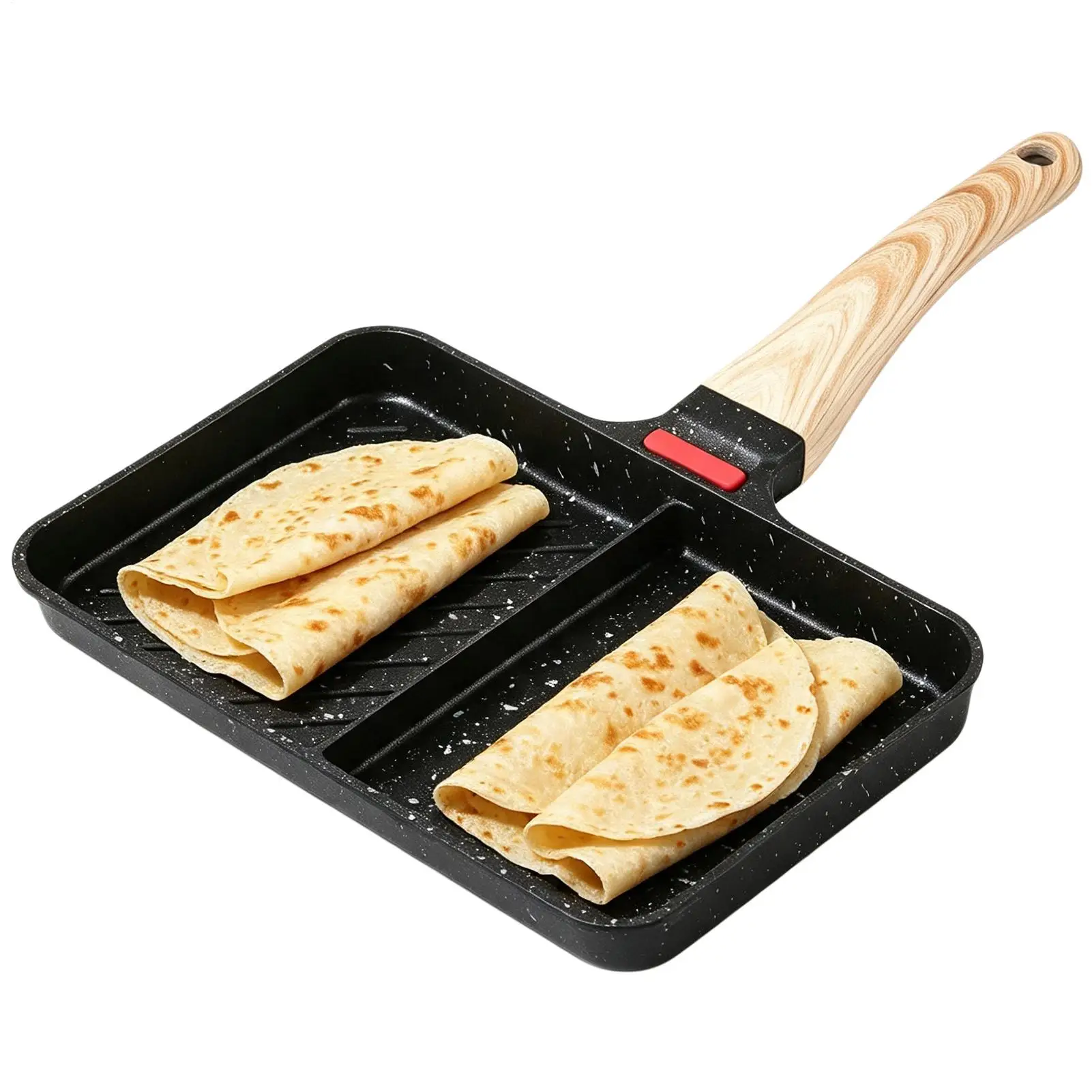 Omelette Pan Detachable Nonstick Lightweight Mini Square Cooker Poached Egg Pan For Stove Top Cooking Breakfast Omelette Burger