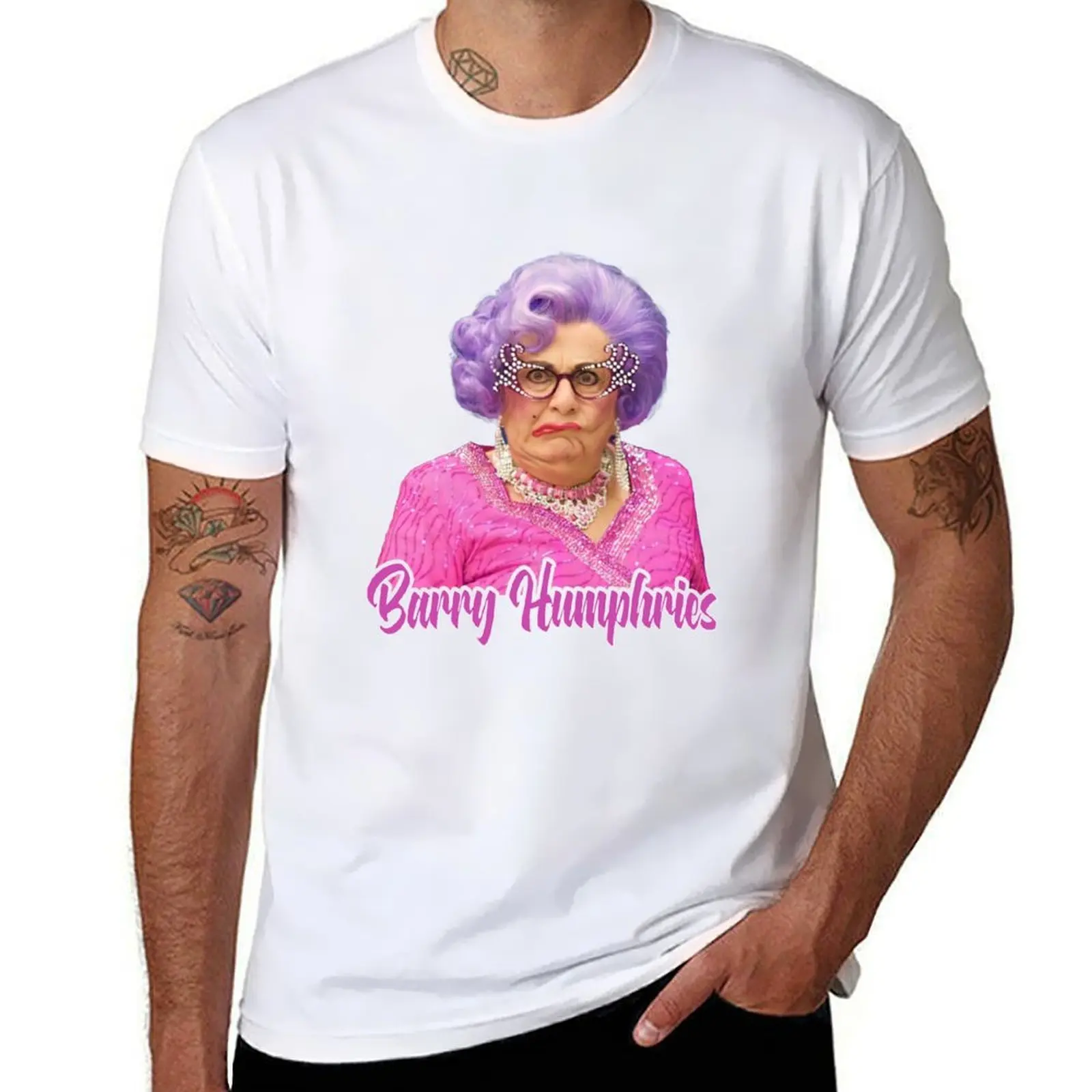 Barry Humphries - Dame Edna Everage T-Shirt Big and Tall Gym T-Shirt