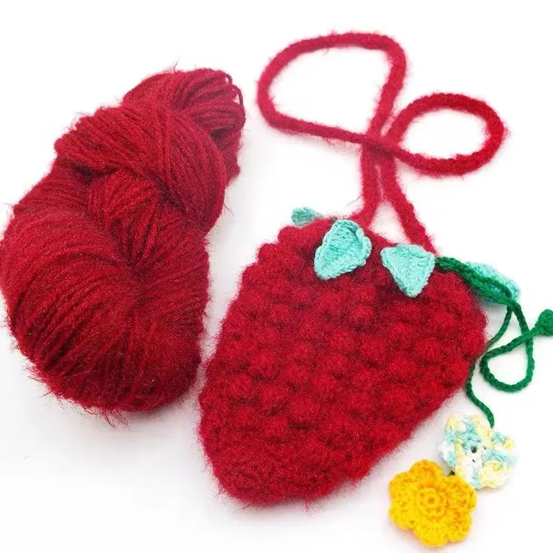 New Squirrel Velvet Yarn 150g Bright Silk Yarn Medium Coarse Hand Woven Coat Yarn Hat Scarf Wool Hand Knitting Crochet
