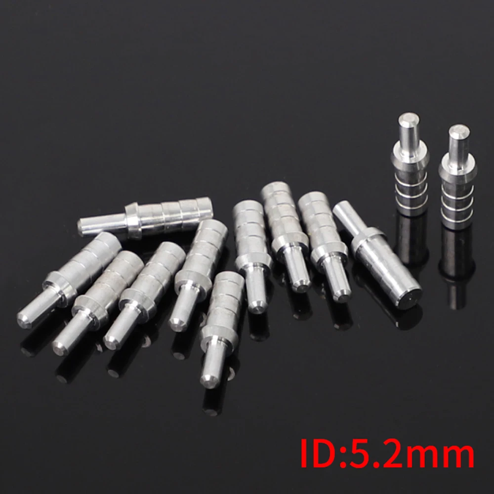 50pcs Archery Aluminum Nock Pin for ID 3.2/4.2/5.2/6.2/8.0 mm Arrow Shaft Nock Compound Recurve Bow Arrows