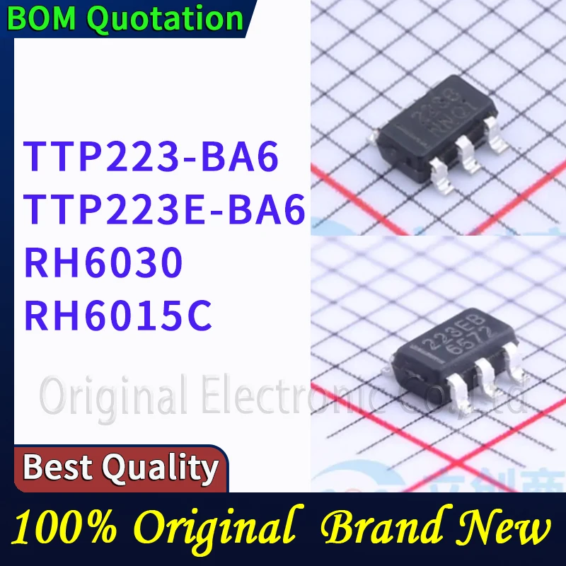 5pcs/lot TTP223-BA6 TTP223E-BA6 RH6030 RH6015C In stock Original High quality