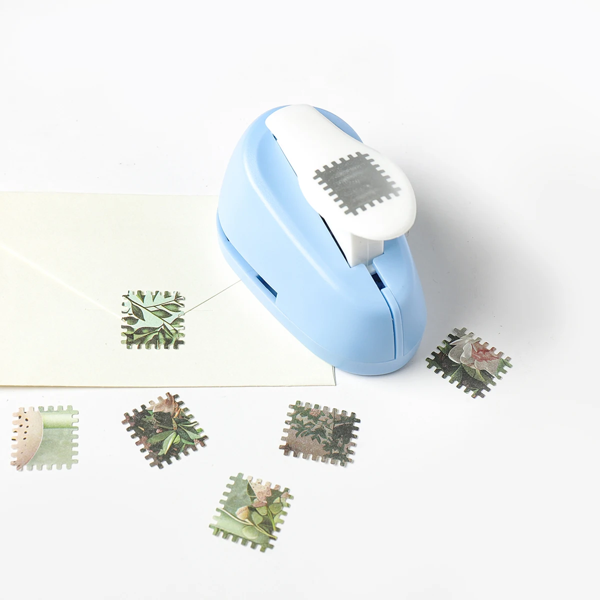 Portable Lever Action Embosser Rectangular Hole Puncher - Exquisite DIY Tool for Scrapbooking Photo Album Craft Supplies