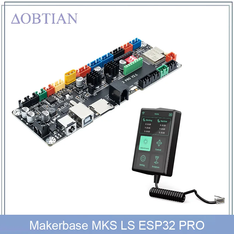 Makerbase MKS LS ESP32 PRO Motherboard WIFI Control Touch Screen TMC2209 Driver For Twotrees TTS-55/10 PRO Laser Engraver Parts