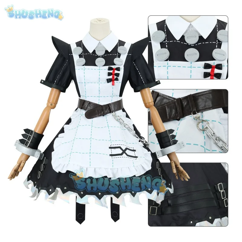 

Zenless Zone Zero Cos Corin Wickes Cosplay Saw Maid Costume Cute Game Anime Lolita